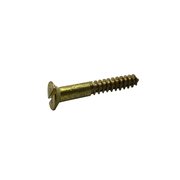 SUBURBAN BOLT AND SUPPLY Wood Screw, #5, 3/4 in, Plain Brass Flat Head Phillips Drive A3290070048F